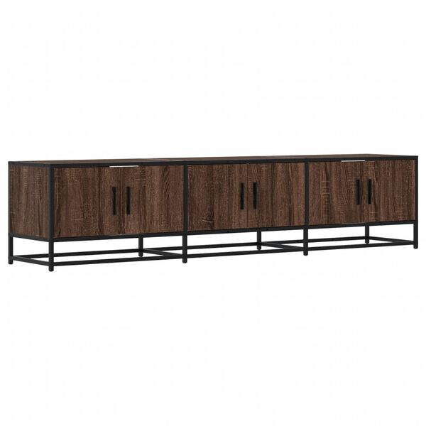 vidaXL Meuble TV ch&ecirc;ne marron 180x35x41 cm bois d'ing&eacute;nierie