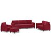 vidaXL Ensemble de canap&eacute;s 4 pcs coussins d&eacute;coratifs et coussins