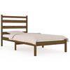 vidaXL Cadre de lit sans matelas marron miel bois massif 100x200 cm