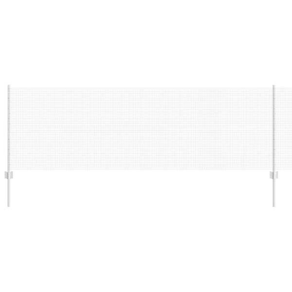 vidaXL Cl&ocirc;ture avec poteau Argent&eacute; 0,8 x 100 m Acier