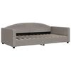 vidaXL Lit de jour avec matelas taupe 100x200 cm tissu