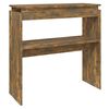 vidaXL Table console Chêne fumé 80x30x80 cm Bois d'ingénierie