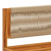 vidaXL Canap&eacute; d'angle de jardin avec coussins en bois d'acacia et corde