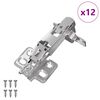 vidaXL Charni&egrave;re 12 pi&egrave;ces Nickel 139 x 64,1 x 10 mm Fer