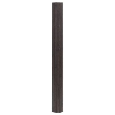 vidaXL Tapis rectangulaire marron foncé 70x200 cm bambou