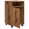 vidaXL Armoire avec roues vieux bois 33x38x60 cm bois d'ingénierie