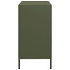 vidaXL Buffet vert olive 68x39x73,5 cm acier lamin&eacute; &agrave; froid