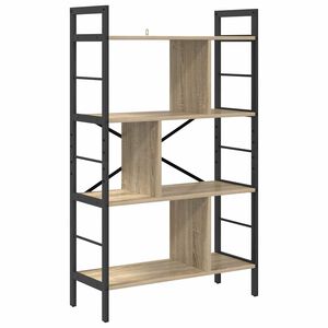 vidaXL &Eacute;tag&egrave;re 7 niveaux 75 x 30 x 123,5 cm Bois d'ing&eacute;nierie