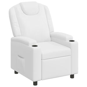 vidaXL Fauteuil inclinable Blanc 75 x 95 x 106 cm Tissu