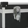 vidaXL Valise &agrave; outils 46 x 33 x 16 cm Noir Aluminium