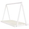 vidaXL Cadre de lit pour enfants blanc 90x200 cm bois de pin massif