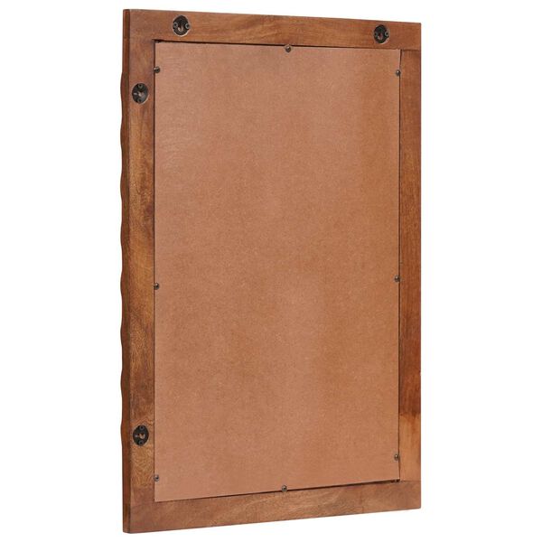 vidaXL Miroir de salle de bain Finition Acacia Brun 50 x 70 x 2,5 cm