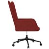 vidaXL Chaise de relaxation Rouge bordeaux Tissu