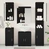 vidaXL Ensemble de mobilier de salle de bain avec tiroir TULUM Noir