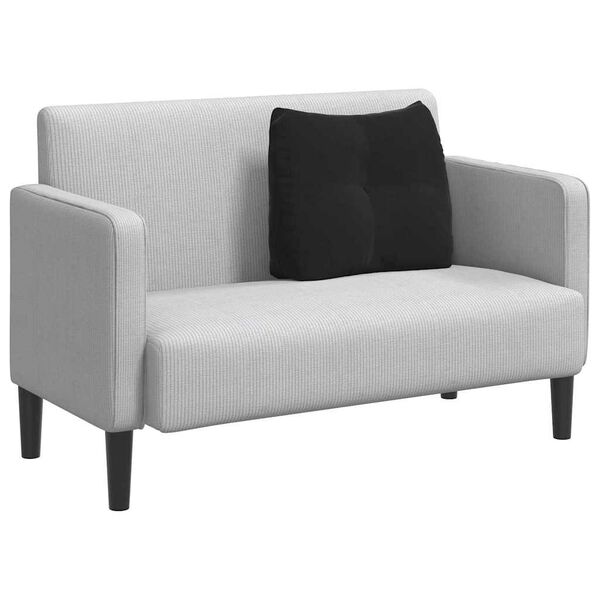 vidaXL Coussin de Dos Noir 60 x 24 x 50 cm Velours