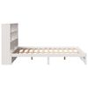 vidaXL Lit bibliothèque sans matelas blanc 140x190 cm bois pin massif