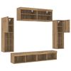 vidaXL Ensemble meuble TV 6 pcs chêne artisanal Bois d'ingénierie