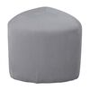 Venture Home Pouf Peg 46x46x41 cm Velours c&ocirc;tel&eacute; Gris