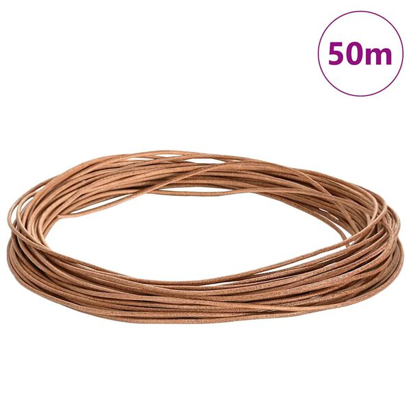 vidaXL Corde en Cuir Marron &Oslash;2,5 mm x 5 m Cuir