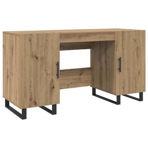 vidaXL Bureau ch&ecirc;ne artisanal Bois d'ing&eacute;nierie 140 x 50 x 75 cm
