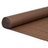 vidaXL Cl&ocirc;ture de jardin double face marron 1,8 x 3 m PVC