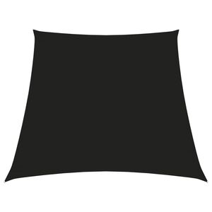 vidaXL Voile de parasol Tissu Oxford trap&egrave;ze 2/4x3 m Noir