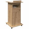 vidaXL Podium Chêne artisanal 55 x 55 x 107 cm Bois d'ingénierie
