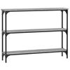 vidaXL Table console sonoma gris 100x22,5x75 cm bois d'ing&eacute;nierie