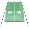 vidaXL Serre avec cadre en acier vert 12 m² 6x2x2,85 m