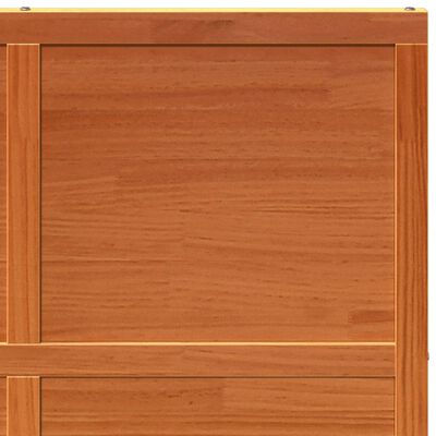 vidaXL Porte de grange marron cire 100x208 cm bois massif de pin