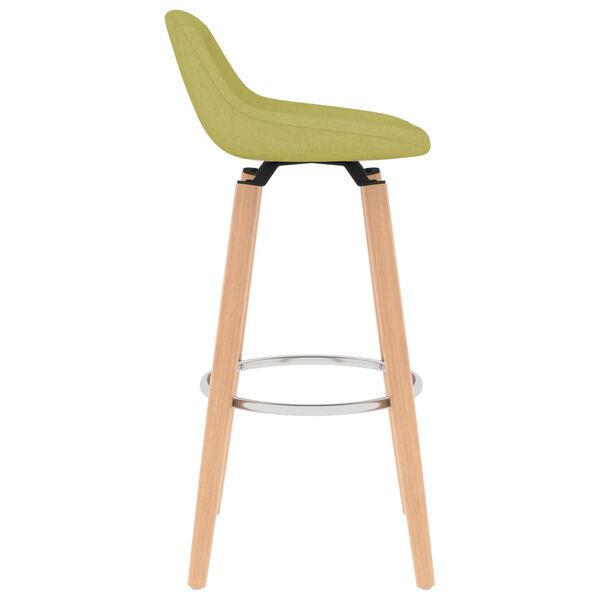 vidaXL Tabourets de bar lot de 2 vert tissu