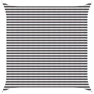 vidaXL Voile d'ombre Anthracite et blanc 4,5 x 4,5 m HDPE