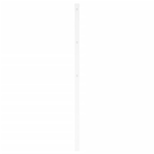 vidaXL T&ecirc;te de lit de remplacement m&eacute;tal blanc 180 cm