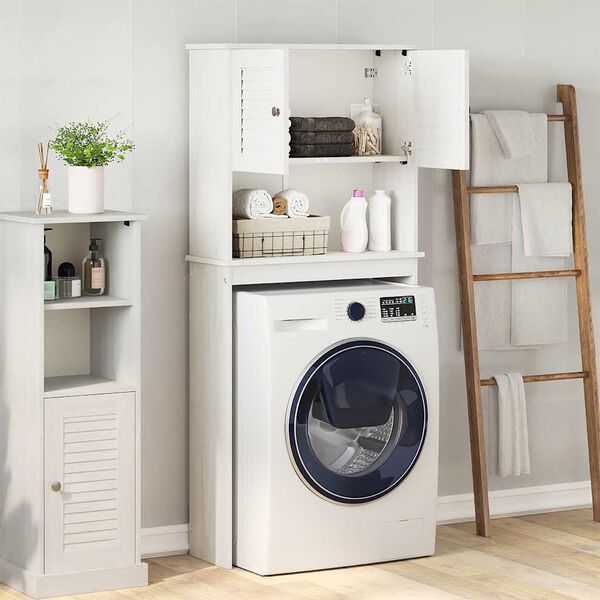 vidaXL Cabinet pour lave-linge VIGO Blanc 72,5 x 27 x 161 cm