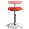 vidaXL Tabouret de bar Rouge Similicuir