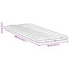 vidaXL Surmatelas Blanc 80 x 200 cm Tissu en Tricot