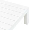 vidaXL Salon de jardin 5 pcs Plastique Blanc