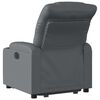 vidaXL Fauteuil inclinable Gris Similicuir