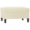 vidaXL Repose-pied Cr&egrave;me 70x55x41 cm Similicuir