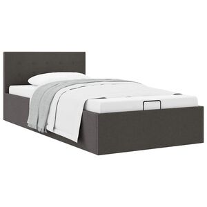 vidaXL Cadre de lit &agrave; rangement hydraulique sans matelas 100x200 cm