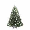 vidaXL Sapin de No&euml;l artificiel avec 150 LED Vert 120 cm PE et PVC