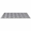 vidaXL Nez de marche 4 pc 60 x 50 cm Argent&eacute; Aluminium Rectangulaire