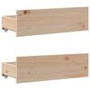 vidaXL Cadre de lit sans matelas avec tiroirs 135x190 cm bois de pin
