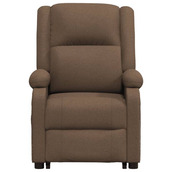 vidaXL Fauteuil Marron Tissu