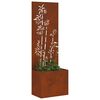 vidaXL &Eacute;cran de confidentialit&eacute; de jardin Floral Rouill&eacute; 50 x 150 cm