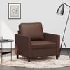 vidaXL Fauteuil Marron 60 cm Similicuir