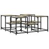 vidaXL Table basse ch&ecirc;ne sonoma 91x91x40 cm bois d'ing&eacute;nierie