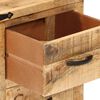 vidaXL Table de chevet 40x35x50 cm bois de manguier massif