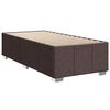 vidaXL Cadre de lit sans matelas marron fonc&eacute; 100x200 cm tissu