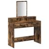 vidaXL Table de Toilette Ch&ecirc;ne fum&eacute; 100 x 41 x 140 cm